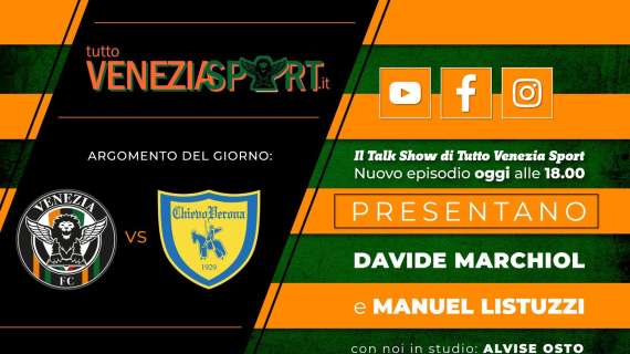 Siamo in diretta (ore 18.00) con una nuova puntata del Talk Show di Tutto Venezia Sport!