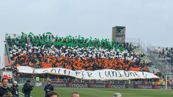 Venezia-Lazio, compare uno striscione in Curva Nord: "E' solo per l'Unione"