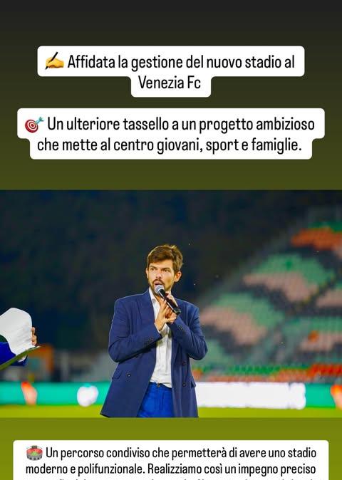 Venezia, Senno: "L'assegnazione del Bosco dello Sport è un ulteriore tassello per un progetto ambizioso"