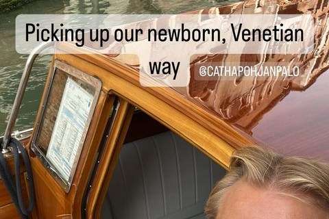 Venezia, Pohjanpalo in motoscafo insieme alla neonata