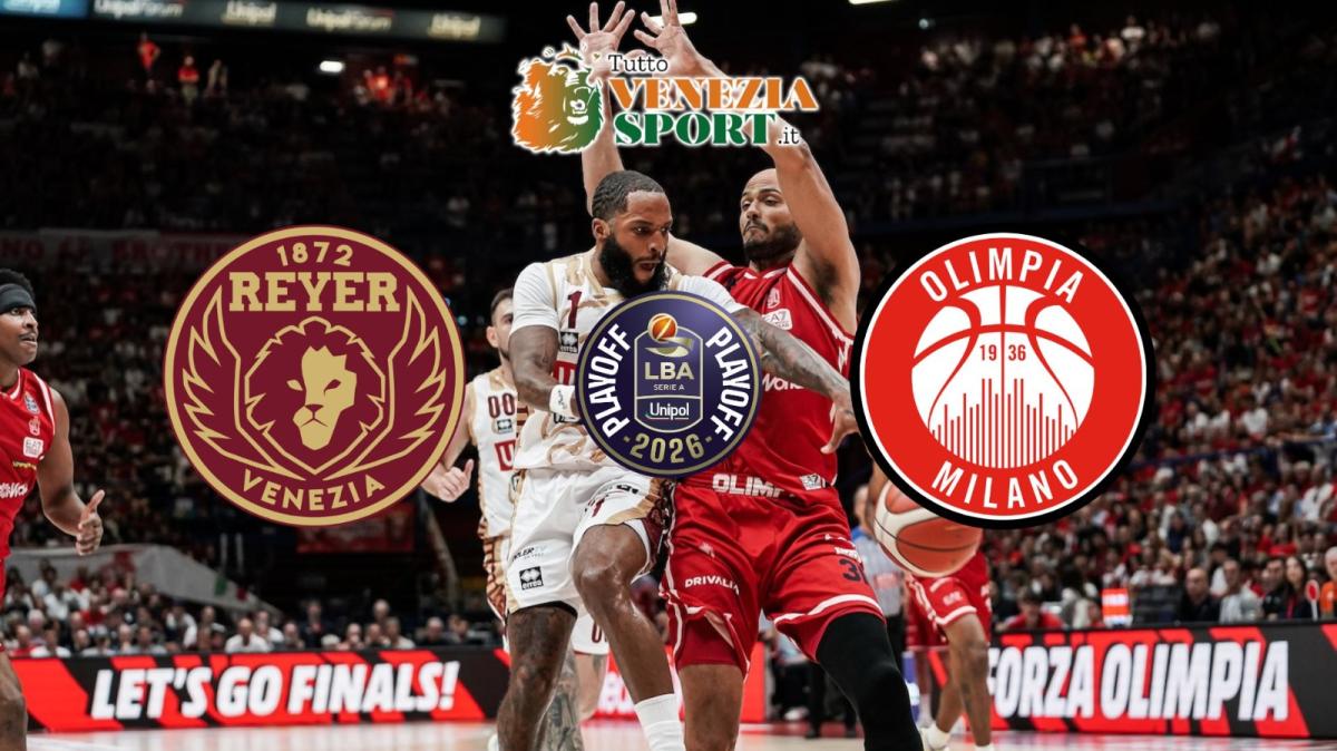 LIVE LBA Playoff Reyer Venezia-Olimpia Milano (20:00) Gara 3 Quarti di Finale playoff.