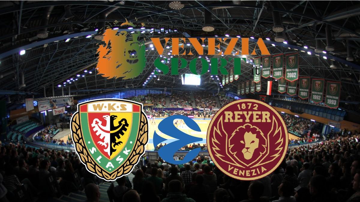 LIVE Eurocup Slask Wroclaw-Reyer Venezia (44-42) Equilibrio a Slask. 18' di Gioco