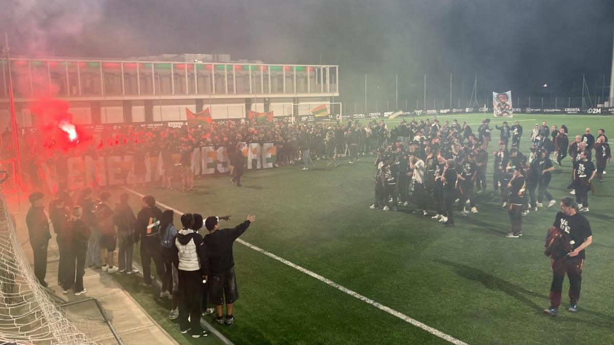È scattata a Ca' Venezia la festa per la promozione in Serie A
