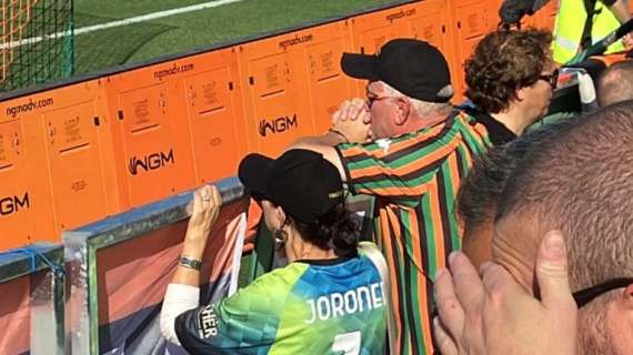 Venezia-Genoa, presente il presidente Niederauer con la moglie in Curva Sud