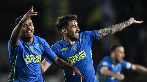 Serie A, l'Empoli batte il Parma e scavalca momentaneamente Venezia e Lecce