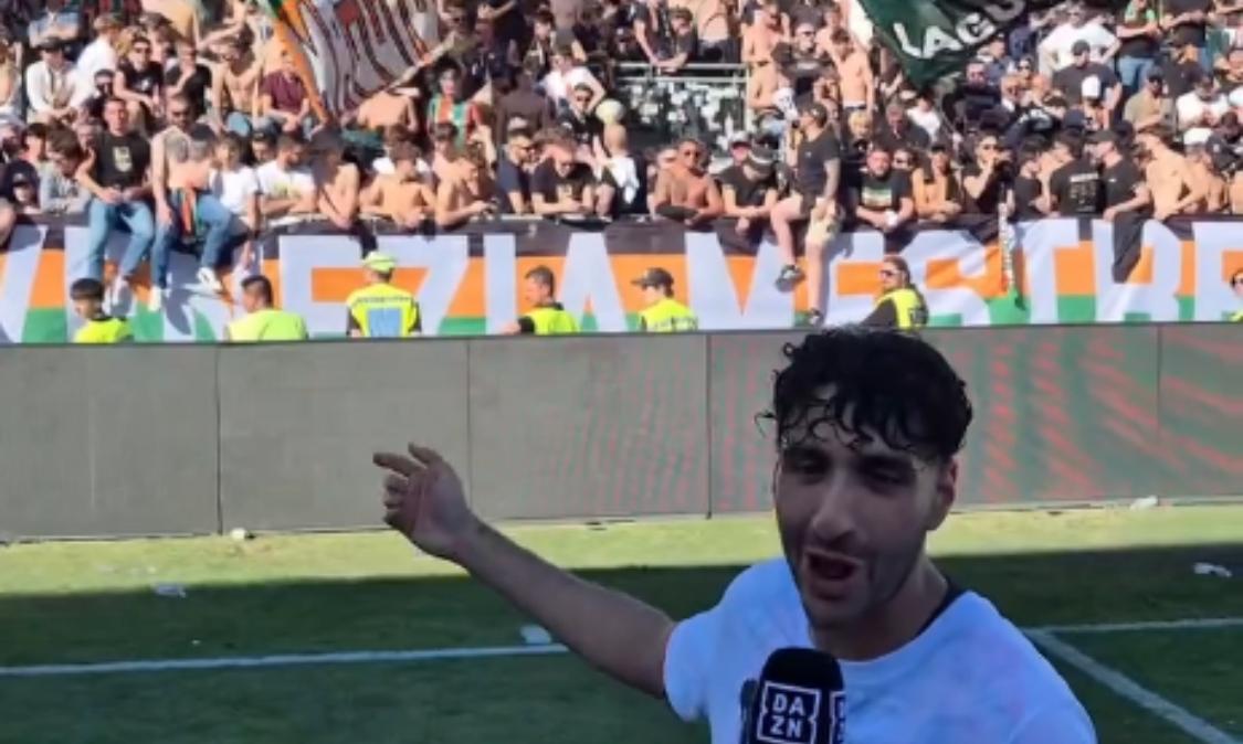 Venezia in festa e Lella si reinventa inviato DAZN: "Ci vediamo in Serie A"