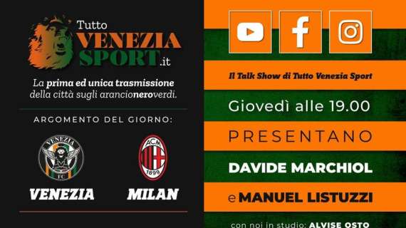 Talk Show TVS (Venezia-Milan 0-3 e Atalanta-Venezia 2-0) - Torna il talk più amato della laguna