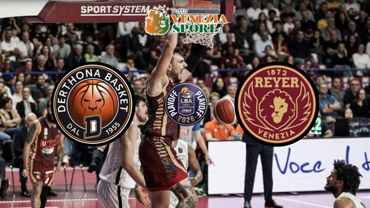 LBA Playoff, Derthona Tortona-Reyer Venezia (20:45) Gara 3 Quarti di Finale Playoff.