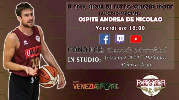 Talk Show Tutto Venezia Sport (18.00)| Ospite Andrea De Nicolao