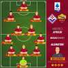 Fiorentina-Roma - Le probabili formazioni. GRAFICA!