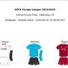 Siviglia-Roma, ecco i kit di gara