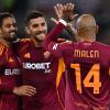 Roma-Pisa 2-0 - Doppietta di Malen nei primi 45 minuti. Pellegrini si ferma per infortunio