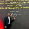 Mister Spugna protagonista con il suo quote nella lounge dell'Olimpico. FOTO! 