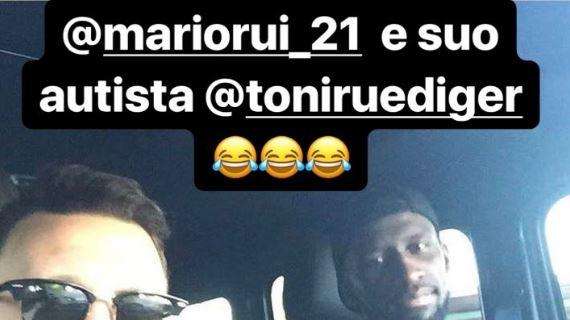 Mario Rui: "Tornando a casa con Rüdiger". Jesus: "Da venditore di calzini ad autista Uber". FOTO!