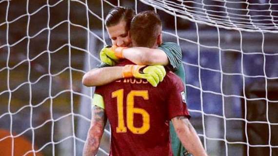 Instagram, Szczesny abbraccia De Rossi a fine partita