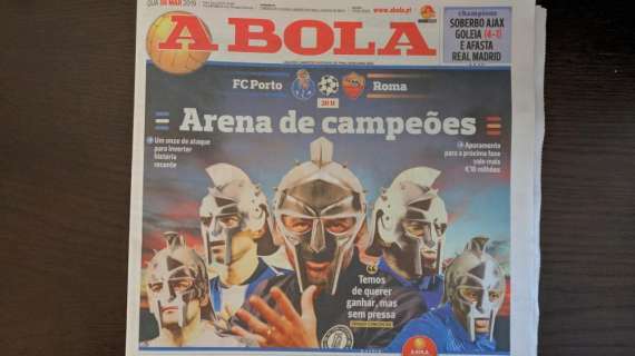 A Bola titola: "L'arena dei campioni". FOTO!