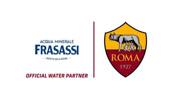 Acqua Minerale Frasassi diventa Official Water Partner dell’AS Roma