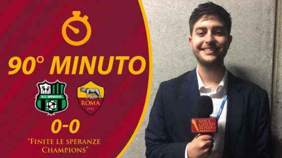 90° minuto - Sassuolo-Roma 0-0, il commento del match: "Finite le speranze Champions". VIDEO!