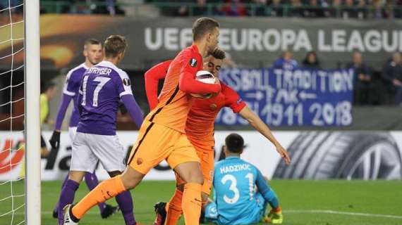 Austria Vienna-Roma 2-4 - La gara sui social: "Dzeko trattore macina-gol"