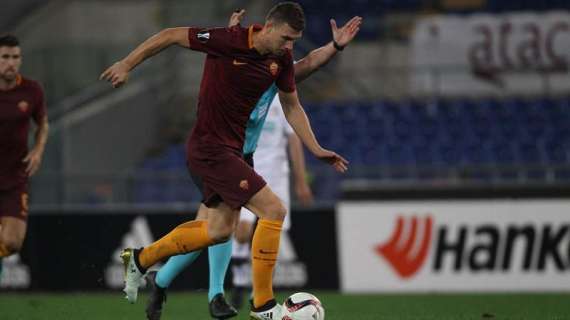 Primato della Roma in Europa League: Dzeko cala il primo tris