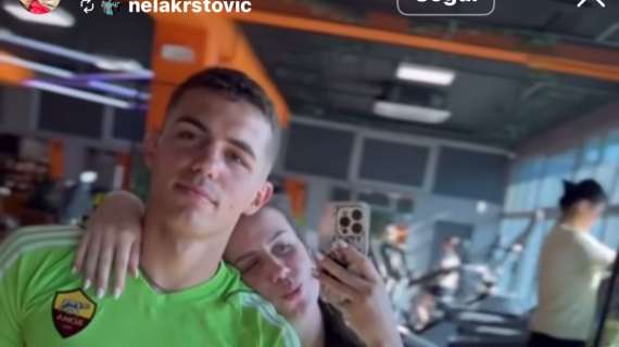 Calciomercato Roma - Krstovic in palestra con la maglia giallorossa