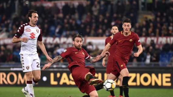 I numeri di... Roma-Torino 3-0 - Quinto successo nelle ultime sei. 60ª marcatura di De Rossi in giallorosso. Sugli scudi Kolarov e Nainggolan