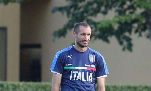 Italia, problema al polpaccio per Chiellini: out contro Spagna e Israele