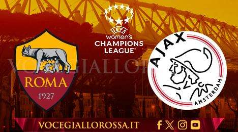 Women’s Champions League - Roma-Ajax - La copertina del match. GRAFICA!