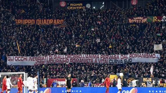 Striscione della Curva Sud: "José Mourinho romanista a vita!". FOTO!