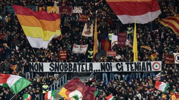 Roma-Virtus Entella, striscione in Curva Sud: "Non snobbatela... noi ci teniamo". FOTO!