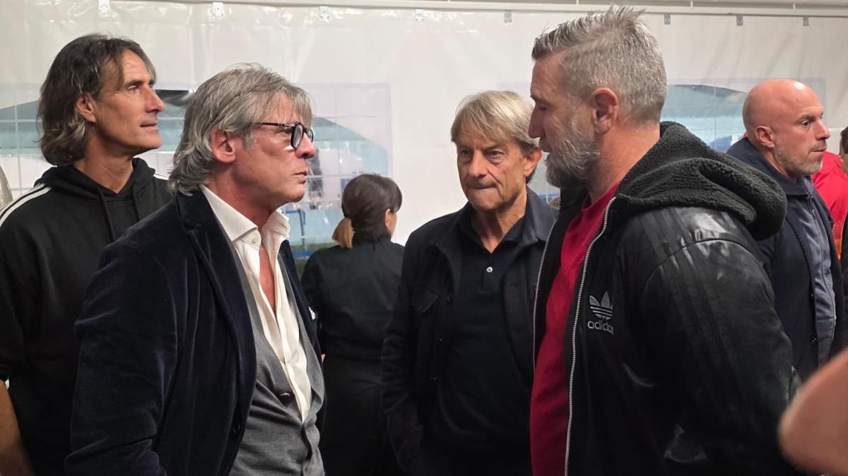 Alberto De Rossi, Nela, Candela e Del Vecchio presenti al Tre Fontane per Roma-Barcellona