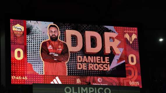 La Roma fa gli auguri a De Rossi