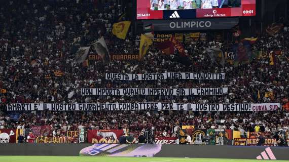 Roma-Bologna - Lo striscione della Curva Sud: "Non importa quanto impervio sia il cammino... combattere per il vostro destino". FOTO!