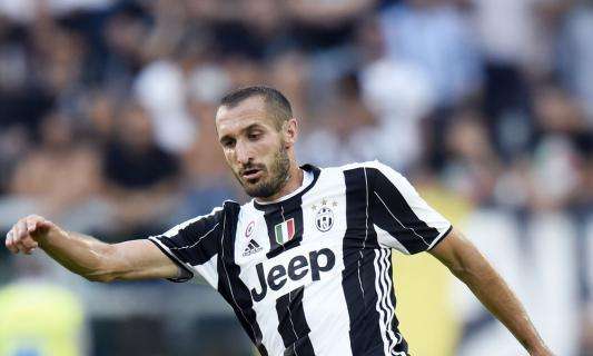 Juventus, Chiellini: "La Roma? Dobbiamo vincere e fare i conti più avanti"