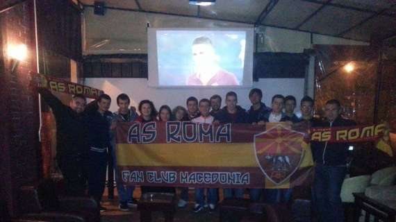 Il Roma Club Macedonia festeggia la vittoria contro il Chievo. FOTO!