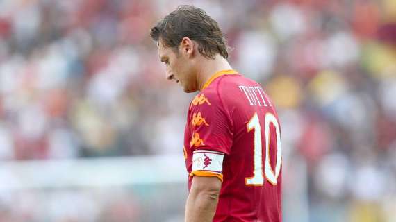 Totti sostituito va direttamente negli spogliatoi