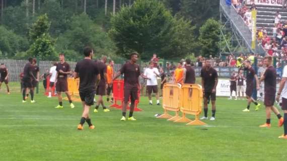 PINZOLO - Lavoro tecnico e fisico. Differenziato per Strootman, Florenzi torna anzitempo negli spogliatoi. FOTO!