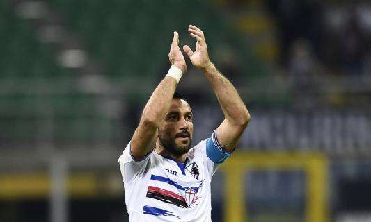Sampdoria, Quagliarella: "Credo che uno come Totti vada trattato in modo diverso. Orgoglioso di averci giocato contro"