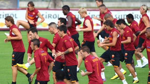 Trigoria: Ranieri prova il tridente Menez, Totti e Borriello