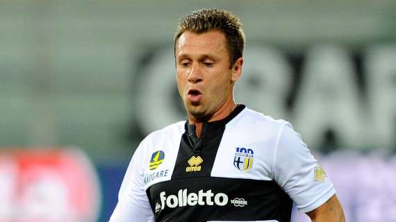 Parma-Roma, Cassano sonoramente fischiato dai tifosi giallorossi