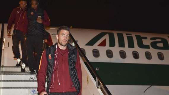 Twitter AS Roma, giallorossi atterrati a Bergamo. FOTO!