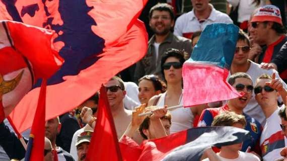 Tifosi genoani a Roma nonostante il divieto di trasferta