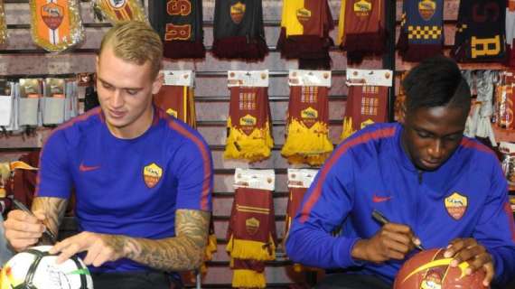 PINZOLO - Karsdorp e Seck al Roma Store. FOTO! VIDEO!