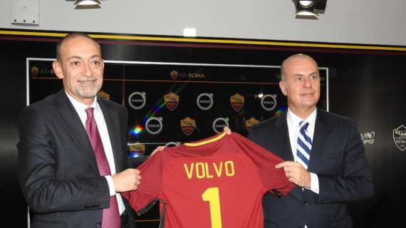 Trigoria - Accordo Roma-Volvo Car. Gandini: "Lavoriamo sugli stessi obiettivi. Siamo fiduciosi per il nuovo stadio". Crisci: "Questo è uno dei club più importanti al mondo". FOTO!