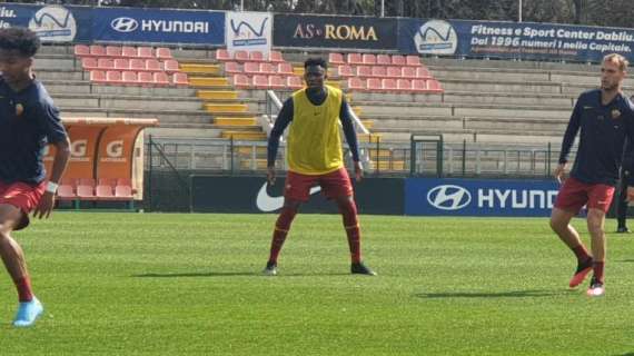 Diawara in campo con la Primavera di De Rossi. FOTO!