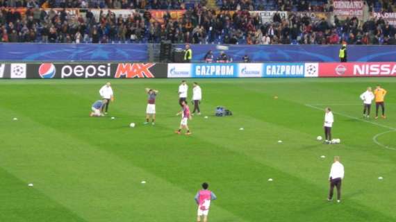 Roma in campo per il riscaldamento - Photogallery!