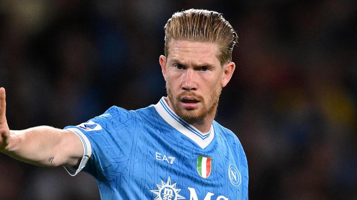 Napoli, infortunio muscolare per De Bruyne: da valutare per la sfida alla Roma