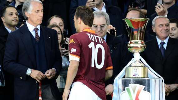 Malagò: "Gratitudine e rispetto nei confronti di Totti. Chi non c'è riuscito giustificato solo se in buona fede"