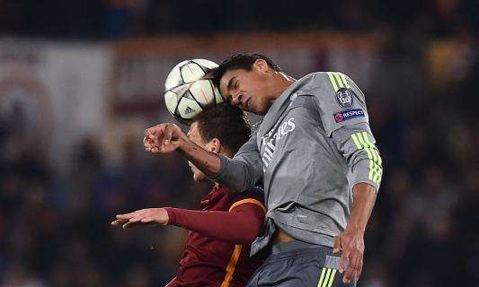 Real Madrid, Varane: "La Roma non è una squadra facile da affrontare"
