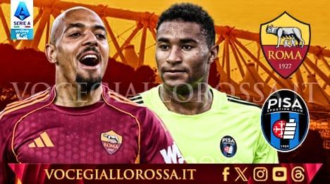Roma-Pisa - La copertina del match. GRAFICA!